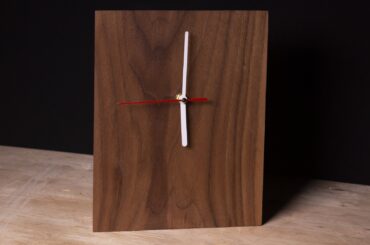 A simple clock made from Walnut.