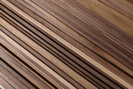 scrap wood in lines