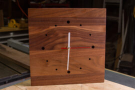 SIMPLE WALNUT CLOCK2